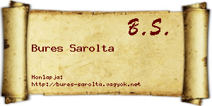Bures Sarolta névjegykártya